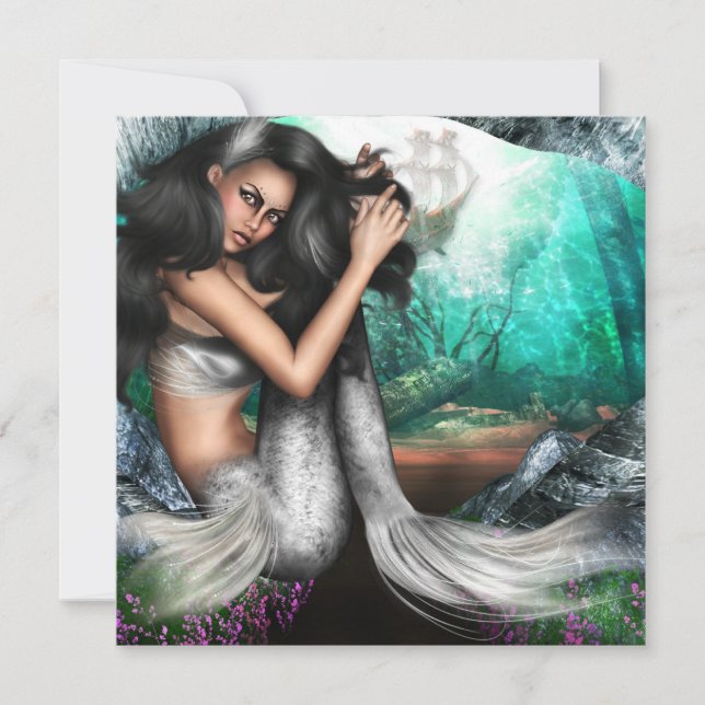 Quadratische Einladung - besonders angefertigt (Vorderseite)