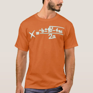 Quadratische Formel Algebra Cooler Mathematik Cool T-Shirt
