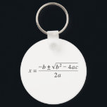 quadratische Formel Schlüsselanhänger<br><div class="desc">Teilen einer Liebe der Mathematik.</div>