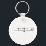 quadratische Formel Schlüsselanhänger<br><div class="desc">Teilen einer Liebe der Mathematik.</div>