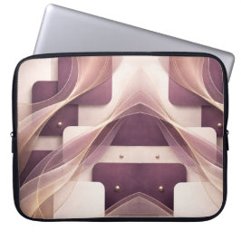 Quadratische Formen AI-Kunst  Laptopschutzhülle