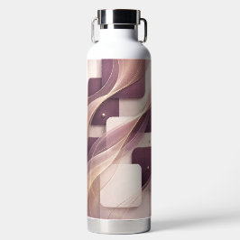 Quadratische Formen AI-Kunst  Trinkflasche