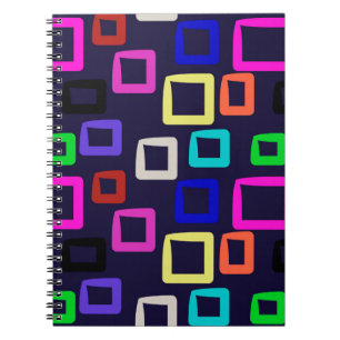 Quadratische geometrische Malerei, nahtlos designg Notizblock