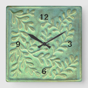 Quadratische Minimalistische Uhrenfolie Wanduhr