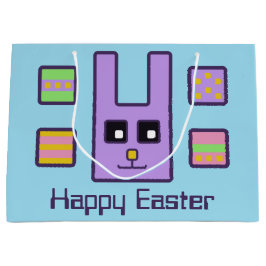 Quadratische Osterhasen-Geschenk-Tasche (groß) Große Geschenktüte