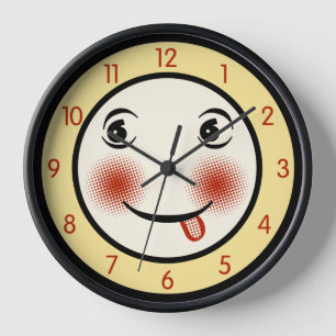 Quadratische Retro-Uhr-Seite Wanduhr