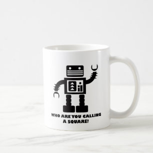 Quadratische Roboter-Tasse Tasse