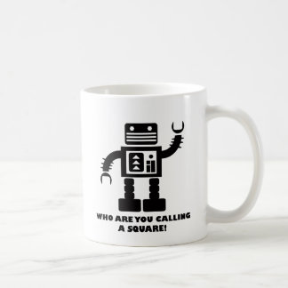 Quadratische Roboter-Tasse Tasse