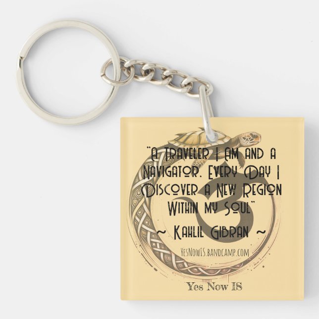 Quadratische Schlüsselkette Schlüsselanhänger (Vorderseite)