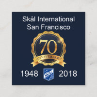 Quadratische Skal SF Visitenkarten