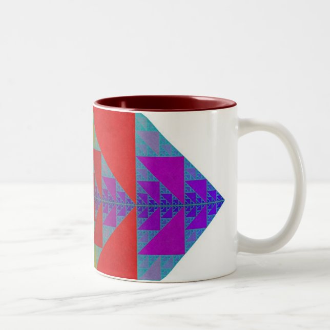 Quadratische Tasse RGB Sierpinski (Rechts)