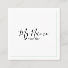 Quadratische Visitenkarte