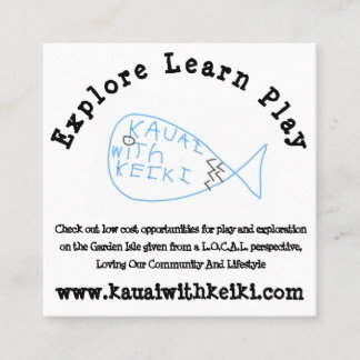 Quadratische Visitenkarten Quadratische Visitenkarte