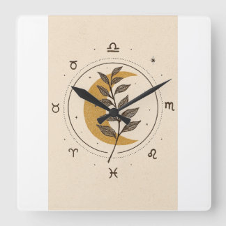 Quadratische Wanduhr