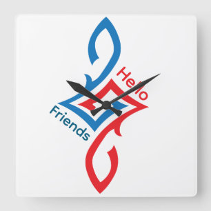  QUADRATISCHE WANDUHR