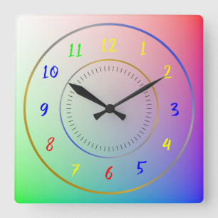  QUADRATISCHE WANDUHR