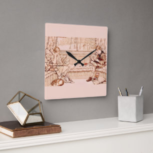  QUADRATISCHE WANDUHR