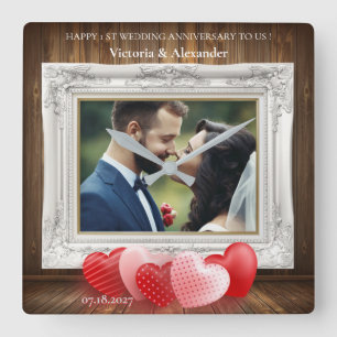 QUADRATISCHE WANDUHR