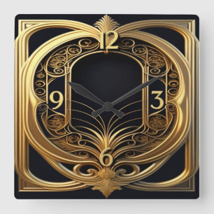  QUADRATISCHE WANDUHR