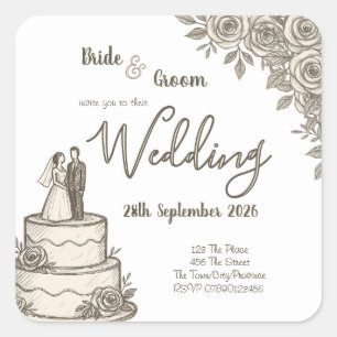  QUADRATISCHER AUFKLEBER