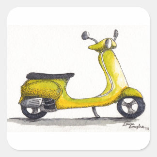   QUADRATISCHER AUFKLEBER