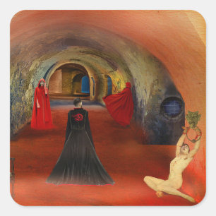 QUADRATISCHER AUFKLEBER