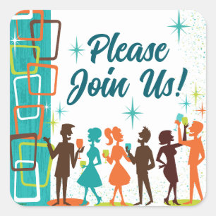  QUADRATISCHER AUFKLEBER