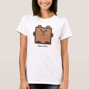 Quadratischer Bär T-Shirt