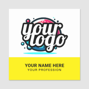 Quadratischer cooler Mitarbeiter-Pin-Name-Tag mit Namensschild