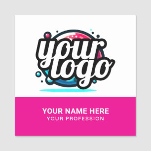 Quadratischer cooler Mitarbeiter-Pin-Name-Tag mit  Namensschild