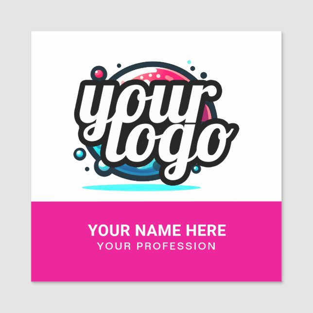 Quadratischer cooler Mitarbeiter-Pin-Name-Tag mit  Namensschild (Vorderseite)