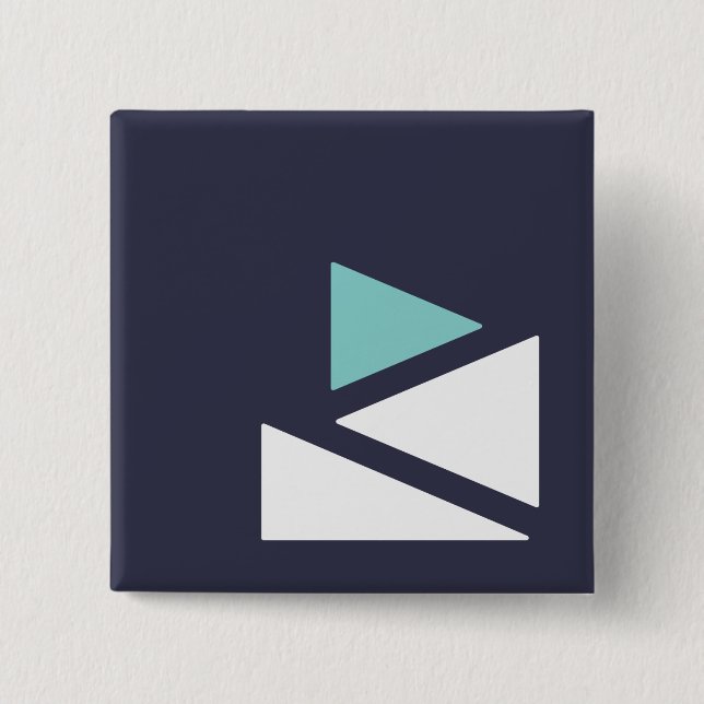 Quadratischer Glassbreakers Knopf Button (Vorderseite)