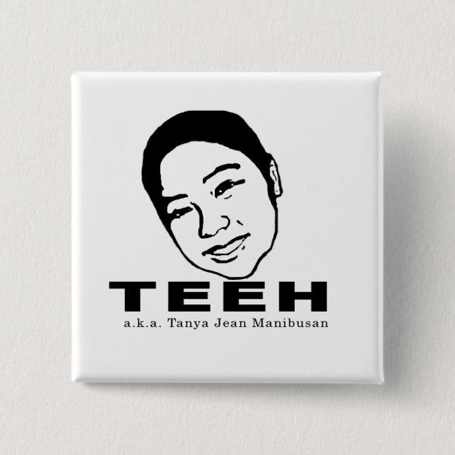 Quadratischer Knopf - besonders angefertigt Button (Vorderseite)