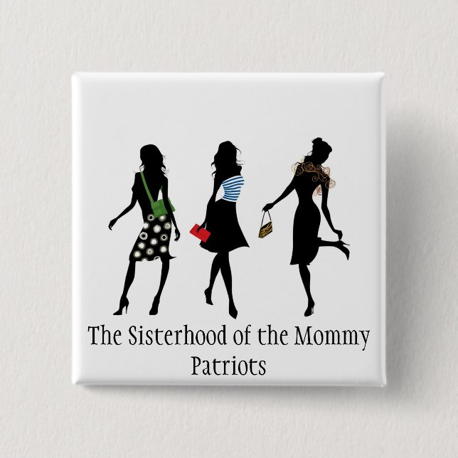 Quadratischer Knopf Button (Vorderseite)