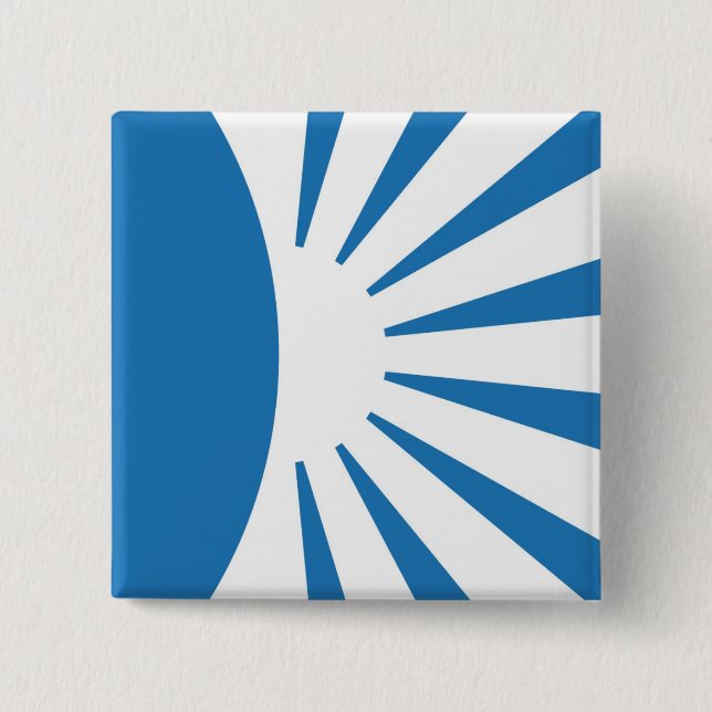 Quadratischer Knopf Button (Vorderseite)