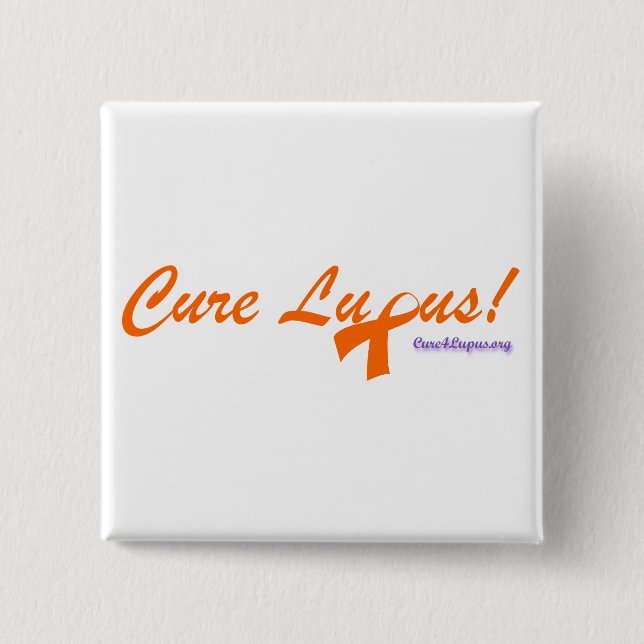 Quadratischer Knopf Button (Vorderseite)