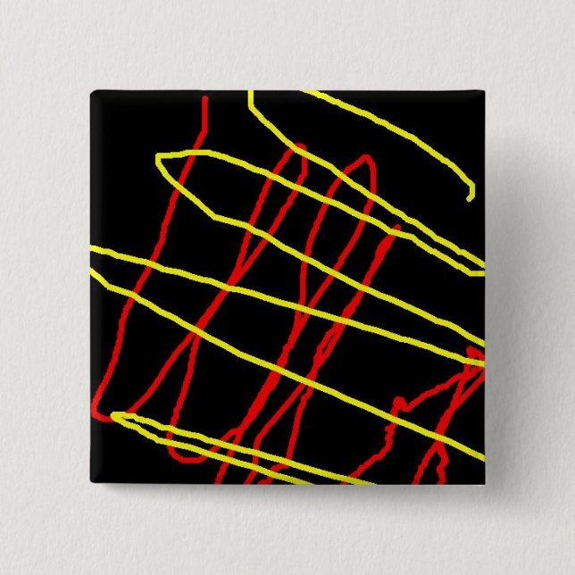 Quadratischer Knopf Button (Vorderseite)