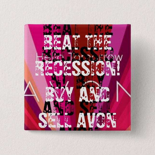 Quadratischer Knopf Button (Vorderseite)