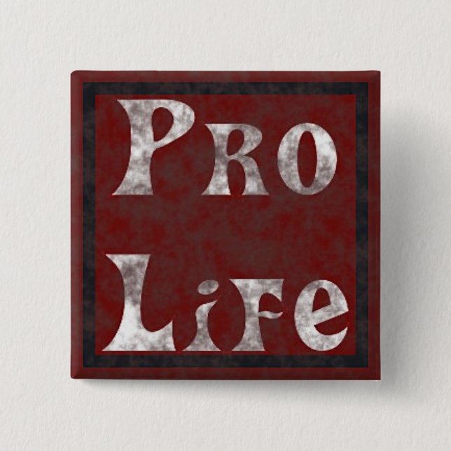 Quadratischer Knopf Button (Vorderseite)