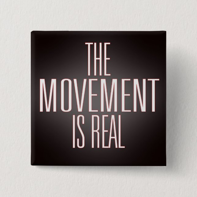 Quadratischer Knopf die Bewegung Button (Vorderseite)