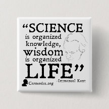 Quadratischer Knopf Immanuel Kants