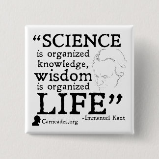 Quadratischer Knopf Immanuel Kants Button