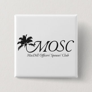 Quadratischer Knopf mit Logo Button