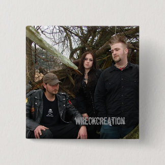 Quadratischer Knopf mit Wreckcreation Band-Foto Button
