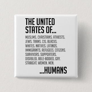 Quadratischer Knopf Vereinigter Staaten Button