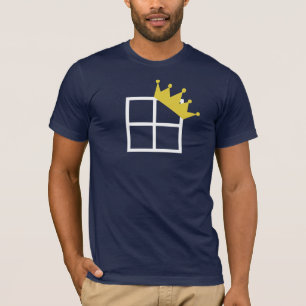 Quadratischer König vier T-Shirt