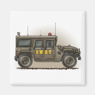Quadratischer Magnet SWAT-Team-Hummers