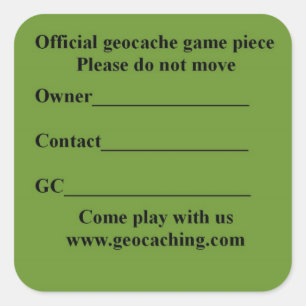 Quadratischer Pufferspeicheraufkleber Aufkleber