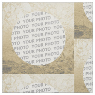 Quadratischer Rahmen Spritzer VI + Ihr Foto Stoff
