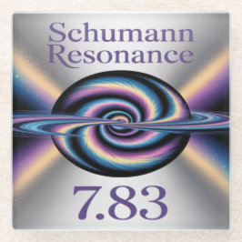 Quadratischer Schumann-Resonanz-Glasuntersetzer Glasuntersetzer